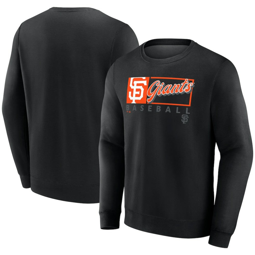 San Francisco Giants Fanatics Focus Fleece Pullover Sweatshirt - Black - Fanatics Online