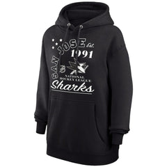 San Jose Sharks Starter Arch City Team Graphic Fleece Pullover Hoodie - Black - NHL 200594379