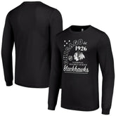 Chicago Blackhawks Starter Arch City Theme Graphic Long Sleeve T-Shirt - Black - NHL 200594596