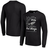 Detroit Red Wings Starter Arch City Theme Graphic Long Sleeve T-Shirt - Black - NHL 200594600