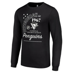 Pittsburgh Penguins Starter Arch City Theme Graphic Long Sleeve T-Shirt - Black - NHL 200594611