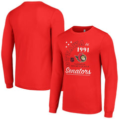 Ottawa Senators Starter Arch City Theme Graphic Long Sleeve T-Shirt - Red - NHL 200594628