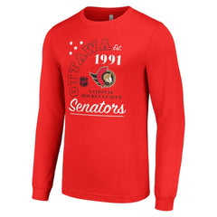 Ottawa Senators Starter Arch City Theme Graphic Long Sleeve T-Shirt - Red - NHL 200594628