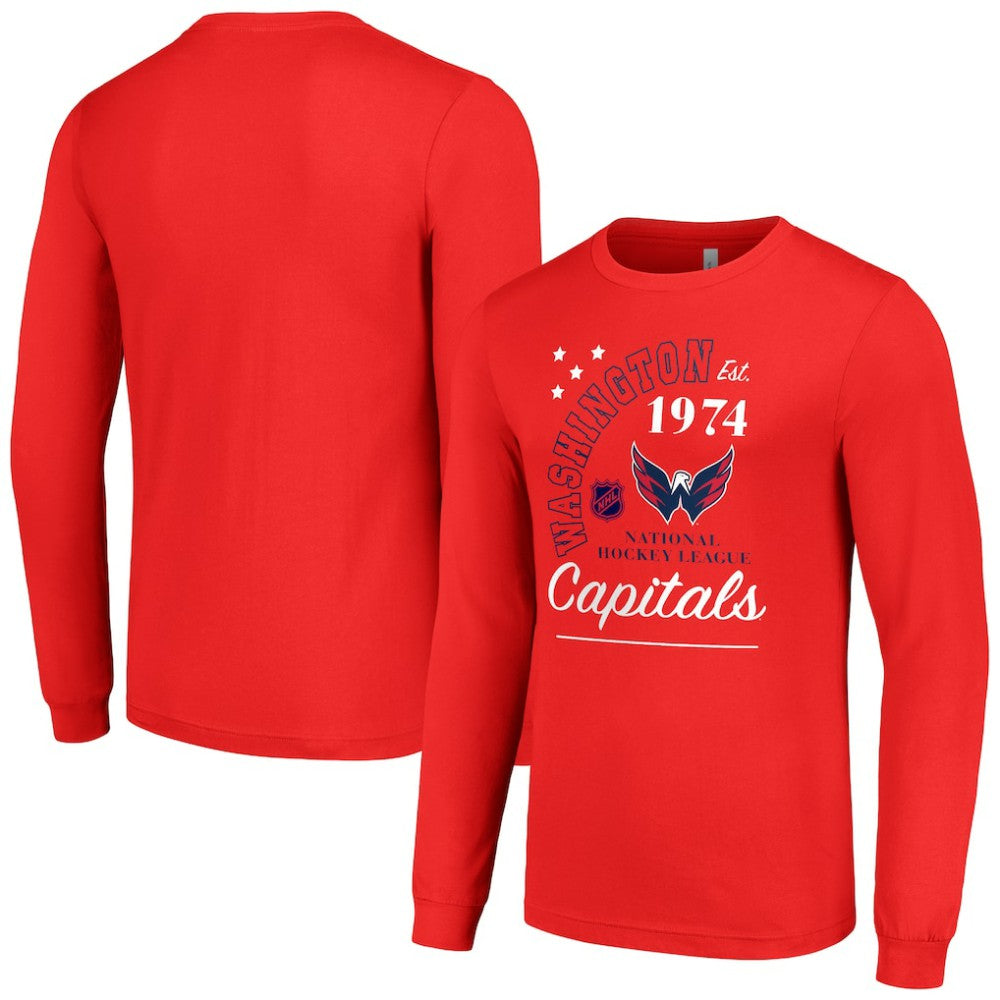 Washington Capitals Starter Arch City Theme Graphic Long Sleeve T-Shirt - Red - NHL 200594629