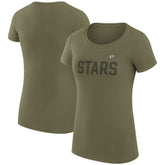 Dallas Stars G-III 4Her by Carl Banks Women's Super-Slim Fit Lightweight Dot Print Team T-Shirt - Green - NHL 200595187