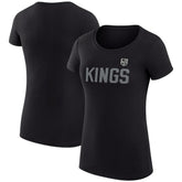Los Angeles Kings G-III 4Her by Carl Banks Women's Super-Slim Fit Lightweight Dot Print Team T-Shirt - Black - NHL 200595211
