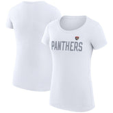 Florida Panthers G-III 4Her by Carl Banks Women's Super-Slim Fit Lightweight Dot Print Team T-Shirt - White - NHL 200595242