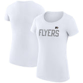 Philadelphia Flyers G-III 4Her by Carl Banks Women's Super-Slim Fit Lightweight Dot Print Team T-Shirt - White - NHL 200595251