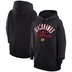 Chicago Blackhawks Starter Puck Pullover Hoodie - Black - NHL 200595929