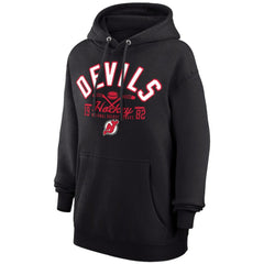New Jersey Devils Starter Puck Pullover Hoodie - Black - NHL 200595935
