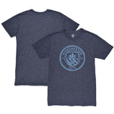 Manchester City Color Crest Twisted Tri-Blend T-Shirt Heather Navy