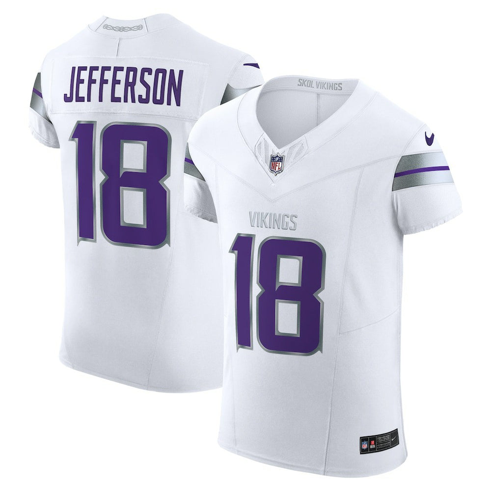 Nike Justin Jefferson Minnesota Vikings Alternate Vapor F.U.S.E. Elite Player Jersey White