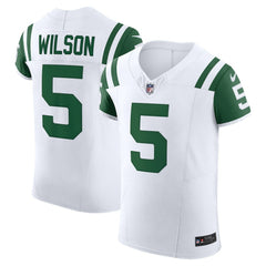 Nike Garrett Wilson New York Jets Classic Alternate Vapor F.U.S.E. Elite Jersey White