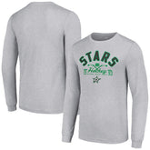 Dallas Stars Starter Puck Long Sleeve T-Shirt - Heather Gray - NHL 200597928