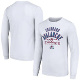 Colorado Avalanche Starter Puck Long Sleeve T-Shirt - White - NHL 200597933