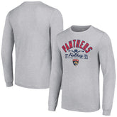 Florida Panthers Starter Puck Long Sleeve T-Shirt - Heather Gray - NHL 200597934