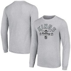 Los Angeles Kings Starter Puck Long Sleeve T-Shirt - Heather Gray - NHL 200597936
