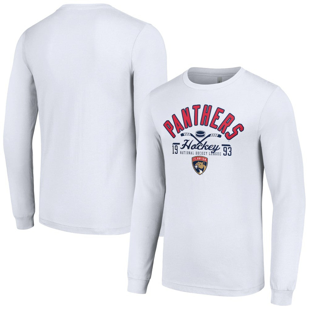 Florida Panthers Starter Puck Long Sleeve T-Shirt - White - NHL 200597942