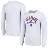 New York Islanders Starter Puck Long Sleeve T-Shirt - White - NHL 200597955