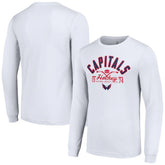 Washington Capitals Starter Puck Long Sleeve T-Shirt - White - NHL 200597978