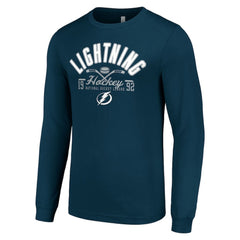 Tampa Bay Lightning Starter Puck Long Sleeve T-Shirt - Navy - NHL 200597985