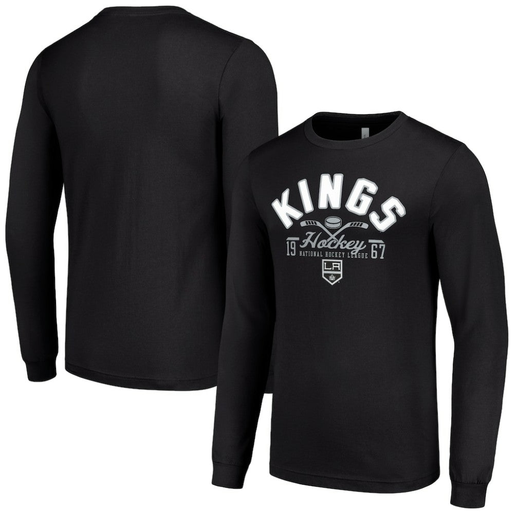 Los Angeles Kings Starter Puck Long Sleeve T-Shirt - Black - NHL 200598007