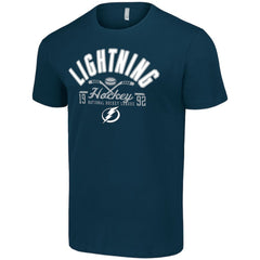 Tampa Bay Lightning Starter Half Puck T-Shirt - Navy - NHL 200598186