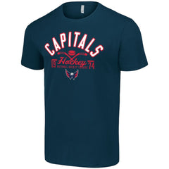 Washington Capitals Starter Half Puck T-Shirt - Navy - NHL 200598189