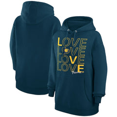 Indiana Pacers G-III 4Her by Carl Banks Women's Basketball Love Fleece Pullover Hoodie Navy