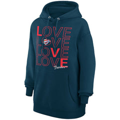Oklahoma City Thunder G-III 4Her by Carl Banks Women's Basketball Love Fleece Pullover Hoodie Navy