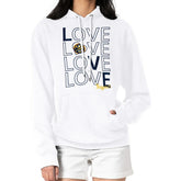 Denver Nuggets G-III 4Her by Carl Banks Women's Basketball Love Fleece Pullover Hoodie White