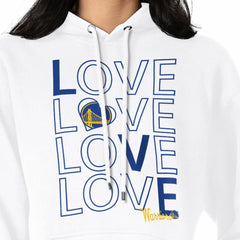 Golden State Warriors G-III 4Her by Carl Banks Women's Basketball Love Fleece Pullover Hoodie White