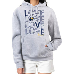 Indiana Pacers G-III 4Her by Carl Banks Women's Basketball Love Fleece Pullover Hoodie Heather Gray
