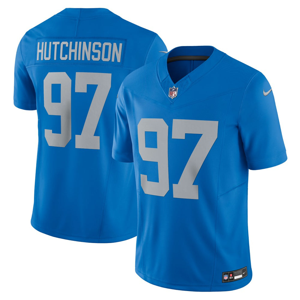 Nike Aidan Hutchinson Detroit Lions Vapor F.U.S.E. Alternate Limited Jersey Blue