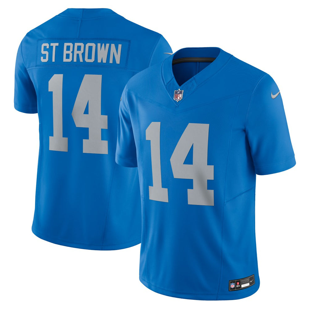 Nike Amon-Ra St. Brown Detroit Lions Vapor F.U.S.E. Alternate Limited Jersey Blue