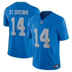 Nike Amon-Ra St. Brown Detroit Lions Vapor F.U.S.E. Alternate Limited Jersey Blue