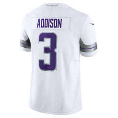 Nike Jordan Addison Minnesota Vikings Alternate Vapor F.U.S.E. Limited Jersey White