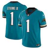 Nike Travis Etienne Jacksonville Jaguars Prowler Throwback Vapor F.U.S.E. Limited Jersey Teal