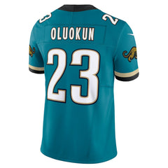 Nike Foye Oluokun Jacksonville Jaguars Prowler Throwback Vapor F.U.S.E. Limited Jersey Teal