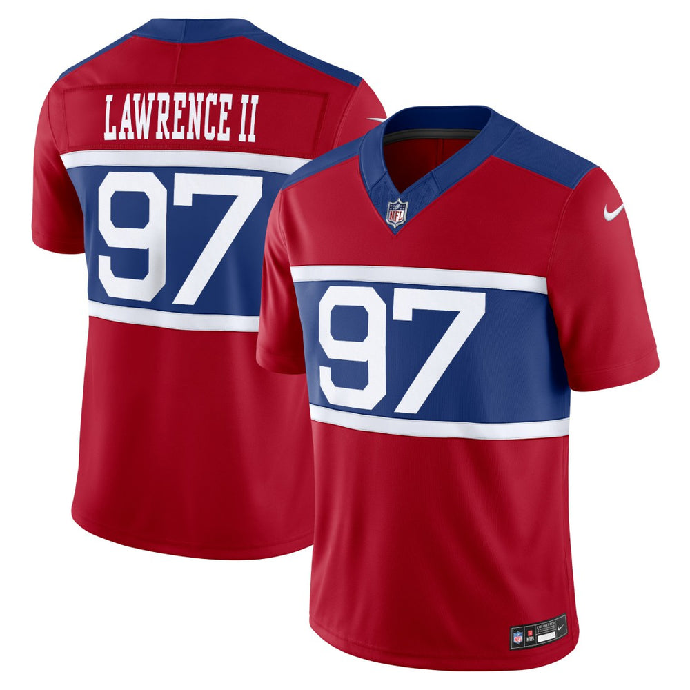 Nike Dexter Lawrence II New York Giants Alternate Vapor F.U.S.E. Limited Jersey Century Red