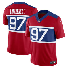Nike Dexter Lawrence II New York Giants Alternate Vapor F.U.S.E. Limited Jersey Century Red