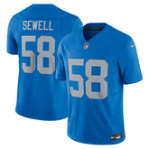 Nike Penei Sewell Detroit Lions Vapor F.U.S.E. Alternate Limited Jersey Blue
