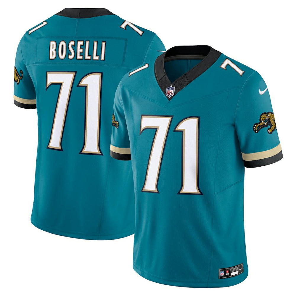 Nike Tony Boselli Jacksonville Jaguars Prowler Throwback Vapor F.U.S.E. Limited Retired Player Jersey Teal