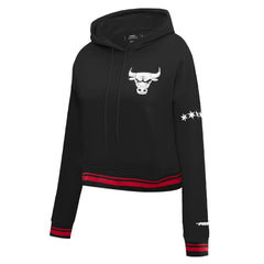 Chicago Bulls Pro Standard Women's 2023/24 City Edition Cropped Pullover Hoodie Black