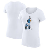 Minnesota Timberwolves G-III 4Her by Carl Banks Women's Super-Slim Fit Lightweight Basketball Girls T-Shirt White