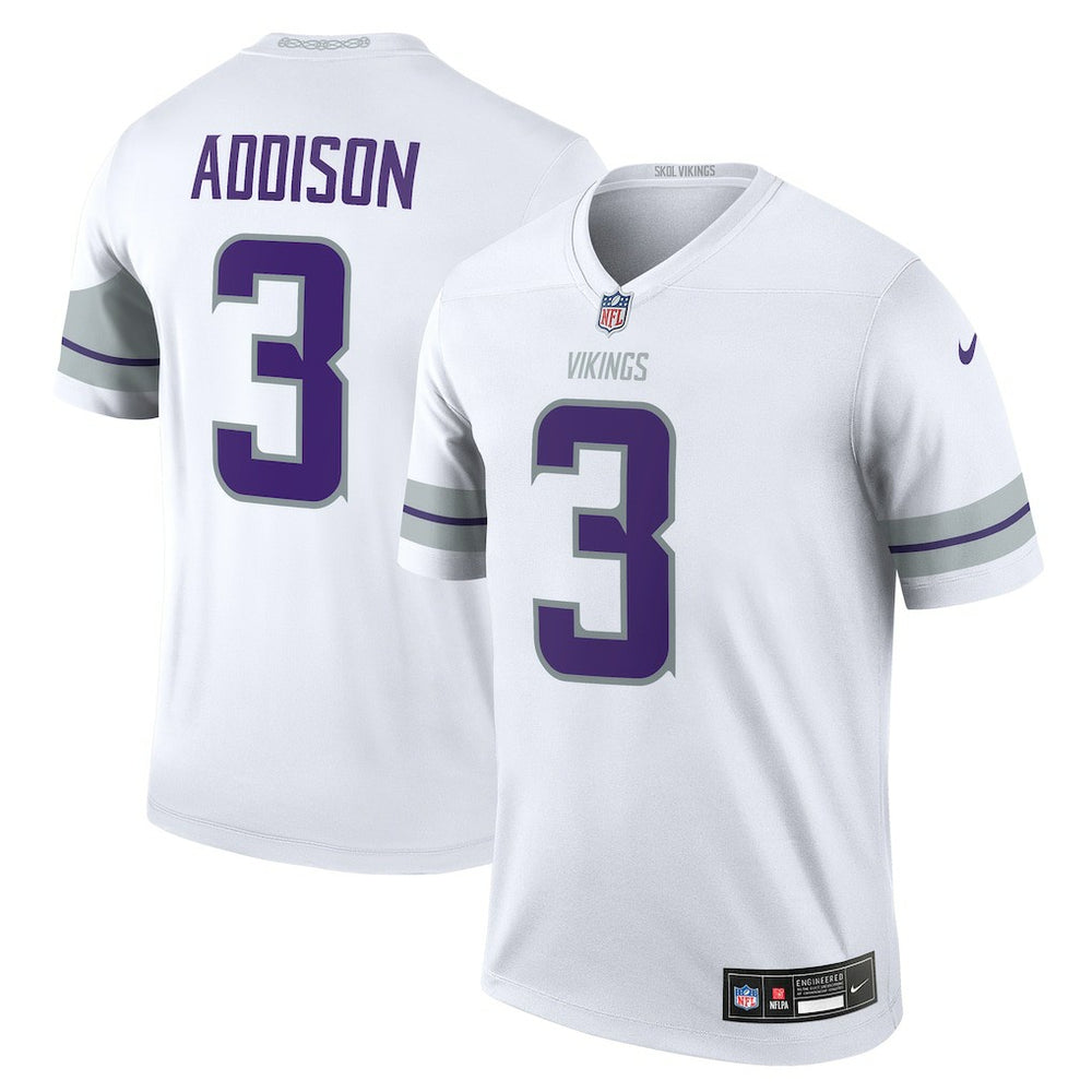 Nike Jordan Addison Minnesota Vikings Legend Player Performance Top White
