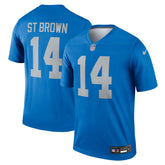 Nike Amon-Ra St. Brown Detroit Lions Legend Player Performance Top Blue