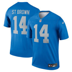 Nike Amon-Ra St. Brown Detroit Lions Legend Player Performance Top Blue