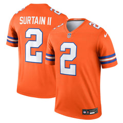 Nike Patrick Surtain II Denver Broncos Legend Player Performance Top Orange