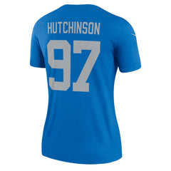 Nike Aidan Hutchinson Detroit Lions Women's Alternate Legend Player Performance Top Blue